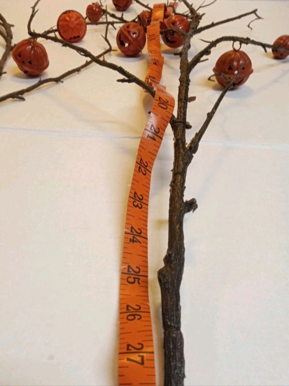 Halloween Fall Jack O Lantern Metal Pumpkin Bells Artificial 2 Stems - Picture 4 of 6